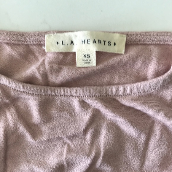 L.A. Hearts blush pink tank - Picture 4 of 4